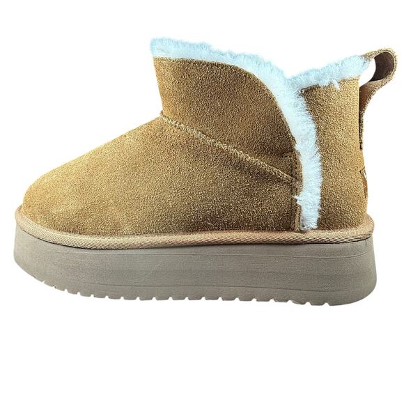 Koolaburra by UGG Women’s Koola Ultra Mini Platform Ankle Boot Chestnut Suede 10 - Picture 5 of 11
